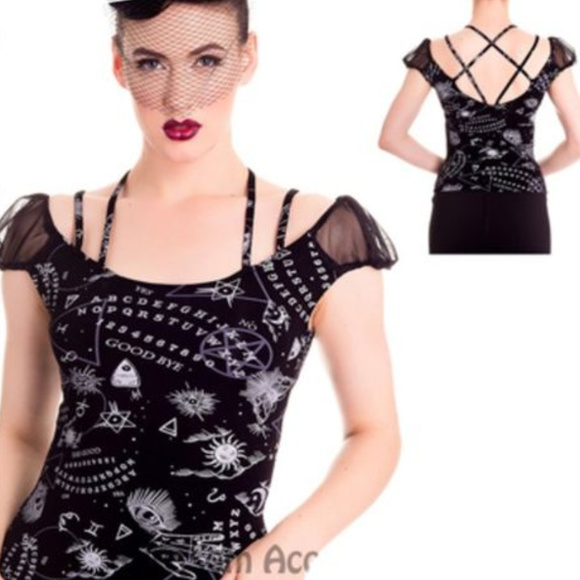 Spin Doctor Ouija Dark Magic Halloween Top - Picture 1 of 7